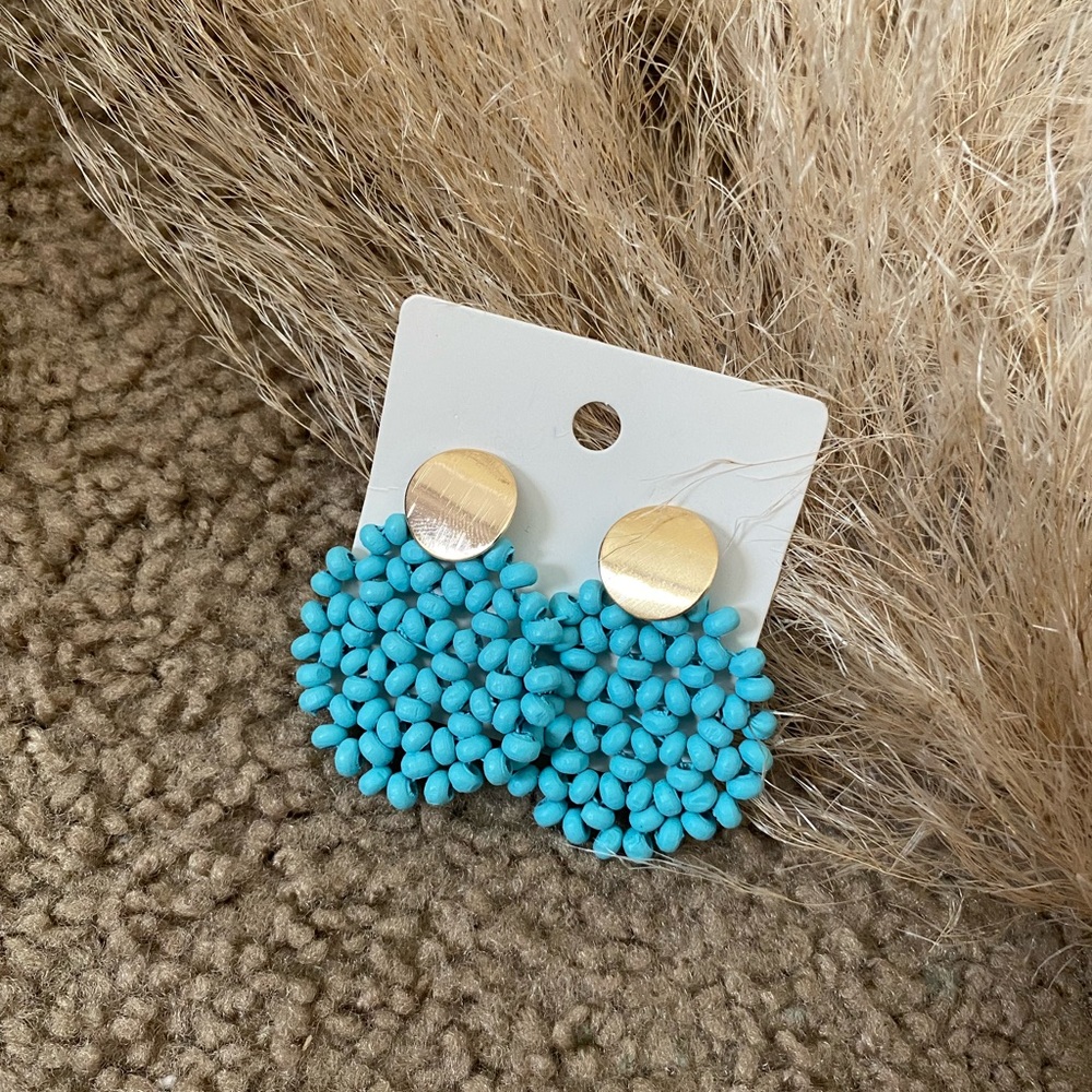 Turquoise Bead Earrings